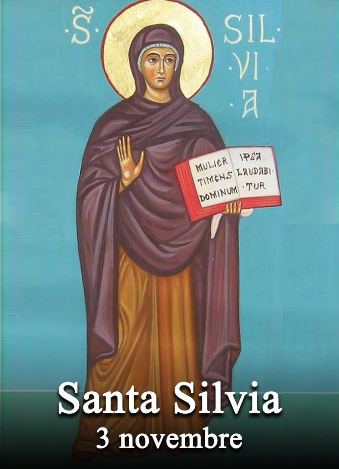 Il 3 novembre si venera:
 Santa Silvia