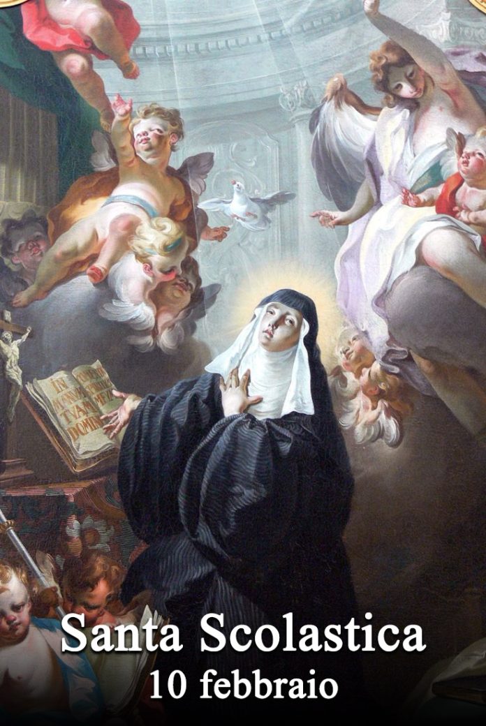 Il 10 febbraio si venera:
 Santa Scolastica