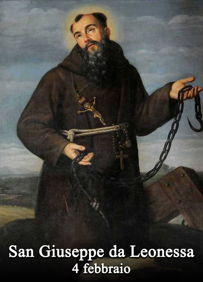 Il 4 febbraio si venera:
 San Giuseppe da Leonessa